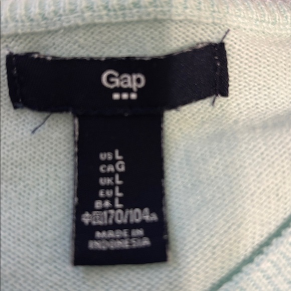 GAP Light Green 3/4 Length Sleeve Women's Cardigan Sweater - Picture 2 of 6